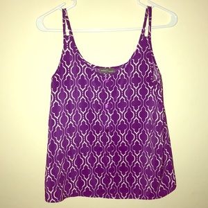 Purple pattern tank top by market & spruce